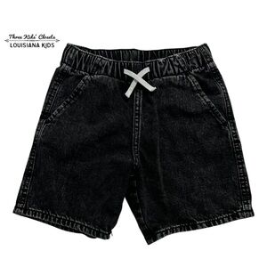 &Denim by H&M 5T Black Denim Drawstring Shorts